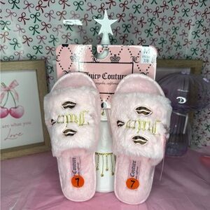 Juicy Couture Slippers-Leopard Kiss Print